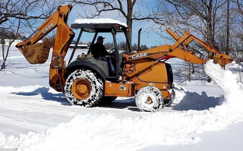 Snow removal from driveway